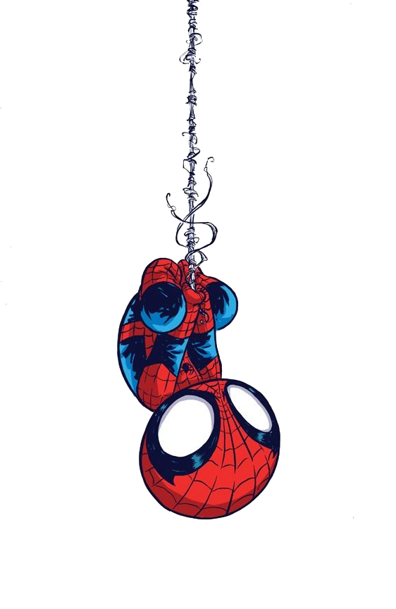 Cute Spider-Man hanging